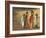 Girls Wearing Sari with Water Jars Walking in the Desert, Pushkar, Rajasthan, India-Keren Su-Framed Photographic Print