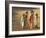 Girls Wearing Sari with Water Jars Walking in the Desert, Pushkar, Rajasthan, India-Keren Su-Framed Photographic Print