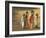 Girls Wearing Sari with Water Jars Walking in the Desert, Pushkar, Rajasthan, India-Keren Su-Framed Photographic Print