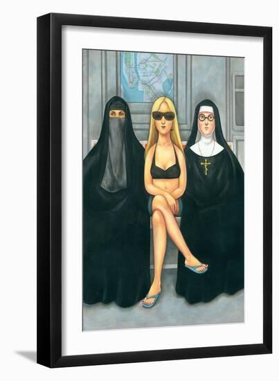 Girls Will Be Girls, 2007 (Acrylic on Illustration Board)-Anita Kunz-Framed Giclee Print