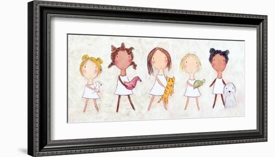 Girls with Pets-Carla Sonheim-Framed Art Print