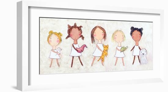 Girls with Pets-Carla Sonheim-Framed Art Print