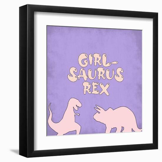 Girlsaurus Rex-Adebowale-Framed Art Print