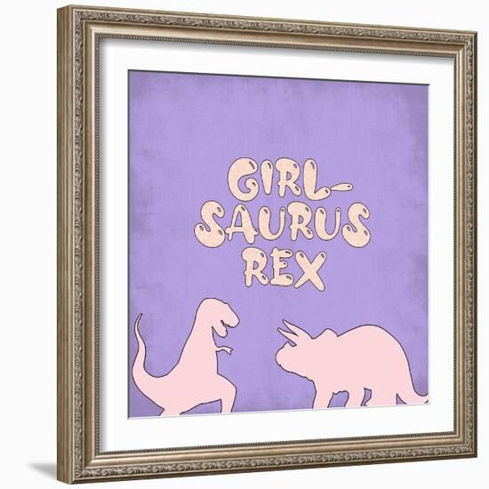 Girlsaurus Rex-Adebowale-Framed Art Print