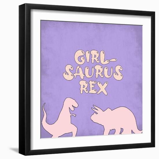 Girlsaurus Rex-Adebowale-Framed Art Print