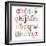 Girly Alphabet Set-Pink Pueblo-Framed Premium Giclee Print