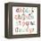 Girly Alphabet Set-Pink Pueblo-Framed Stretched Canvas