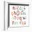 Girly Alphabet Set-Pink Pueblo-Framed Art Print