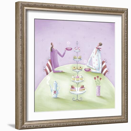 Girly Gossip-Jo Parry-Framed Giclee Print