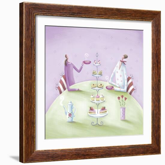 Girly Gossip-Jo Parry-Framed Giclee Print