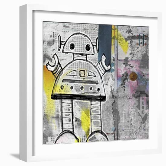 Girly Grunge Robot-Roseanne Jones-Framed Giclee Print