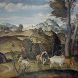 Young Mercury Stealing Cattle from Apollo's Herd-Girolamo Da Santa Croce-Stretched Canvas