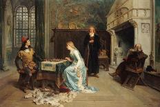 Fernando and Iolanda Playing Chess-Girolamo Induno-Giclee Print