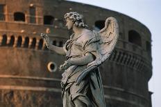 Italy, Lazio, Rome, Ponte Sant'Angelo, Statue of Angel Holding Nails, 1669-Girolamo Lucenti-Giclee Print