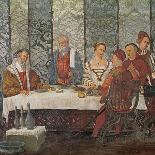Guests at the Banquet Given by Bartolomeo Colleoni for King Christian I of Denmark-Girolamo Romanino-Giclee Print