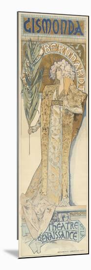 Gismonda, 1894-95 (Colour Litho)-Alphonse Marie Mucha-Mounted Giclee Print