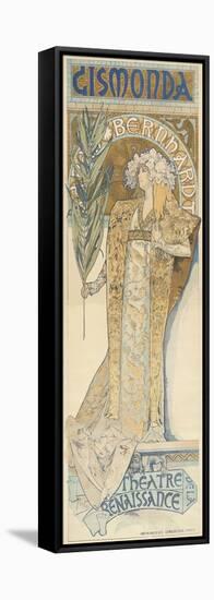 Gismonda, 1894-95 (Colour Litho)-Alphonse Marie Mucha-Framed Premier Image Canvas