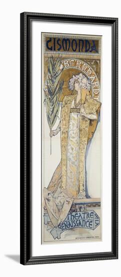 Gismonda, Theatre De La Renaissance, 1894-Alphonse Mucha-Framed Giclee Print