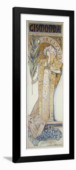 Gismonda, Theatre De La Renaissance, 1894-Alphonse Mucha-Framed Giclee Print