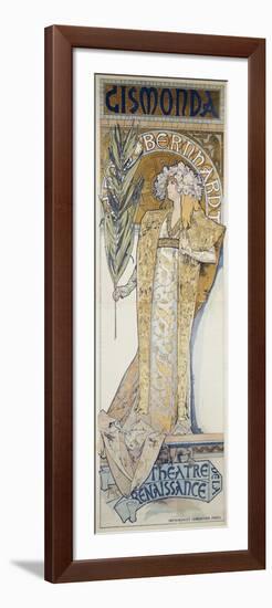 Gismonda, Theatre De La Renaissance, 1894-Alphonse Mucha-Framed Giclee Print