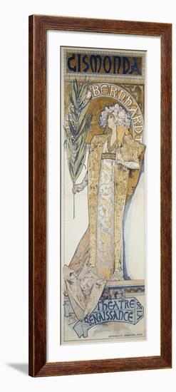 Gismonda, Theatre De La Renaissance, 1894-Alphonse Mucha-Framed Giclee Print