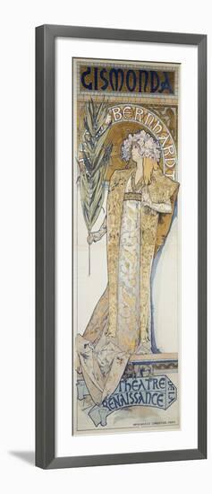 Gismonda, Theatre De La Renaissance, 1894-Alphonse Mucha-Framed Giclee Print