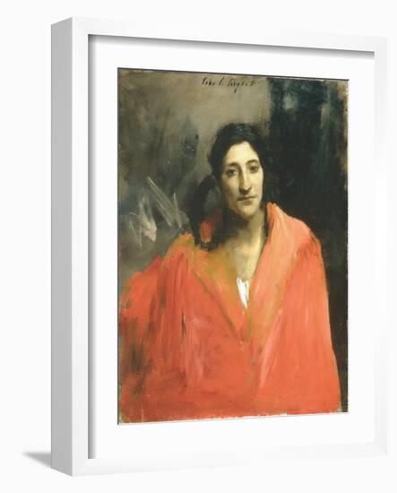 Gitana, 1876 (Oil on Canvas)-John Singer Sargent-Framed Giclee Print