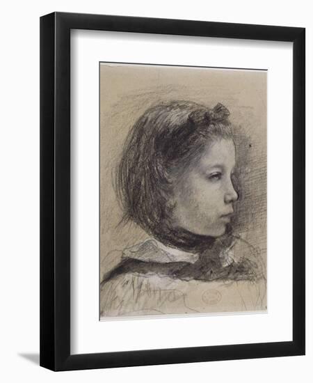 Giulia Bellelli, étude pour La famille Bellelli-Edgar Degas-Framed Giclee Print