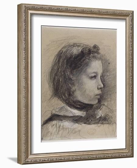 Giulia Bellelli, étude pour La famille Bellelli-Edgar Degas-Framed Giclee Print