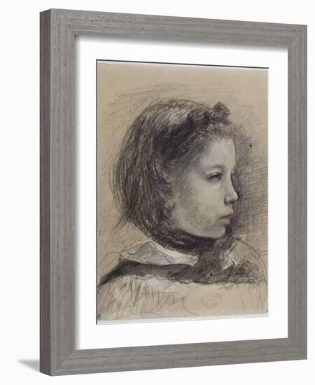 Giulia Bellelli, étude pour La famille Bellelli-Edgar Degas-Framed Giclee Print