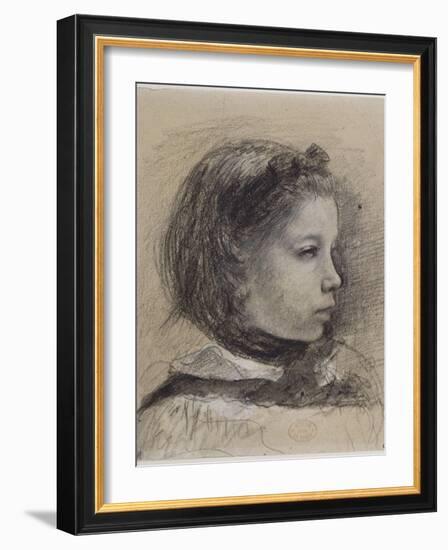 Giulia Bellelli, étude pour La famille Bellelli-Edgar Degas-Framed Giclee Print