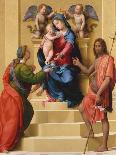 Madonna and Child Enthroned with Saints Mary Magdalen and John the Baptist, c.1523-Giuliano Bugiardini-Giclee Print