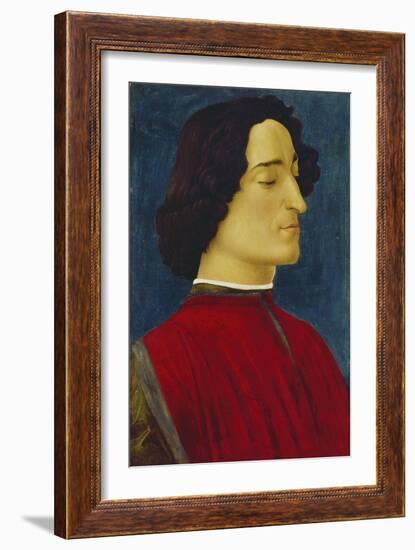 Giuliano De' Medici (1453-1478), about 1478-Sandro Botticelli-Framed Giclee Print