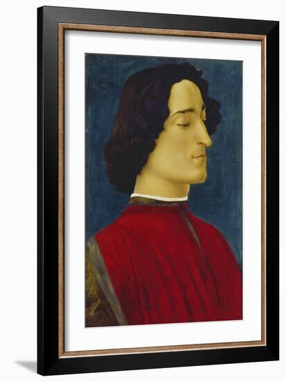 Giuliano De' Medici (1453-1478), about 1478-Sandro Botticelli-Framed Giclee Print