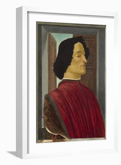 Giuliano de' Medici, c.1478-80-Sandro Botticelli-Framed Giclee Print