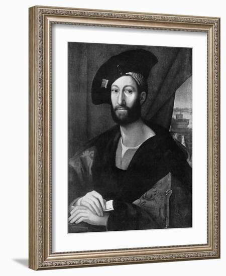 Giuliano De' Medici, Early 16th Century-Raphael-Framed Giclee Print