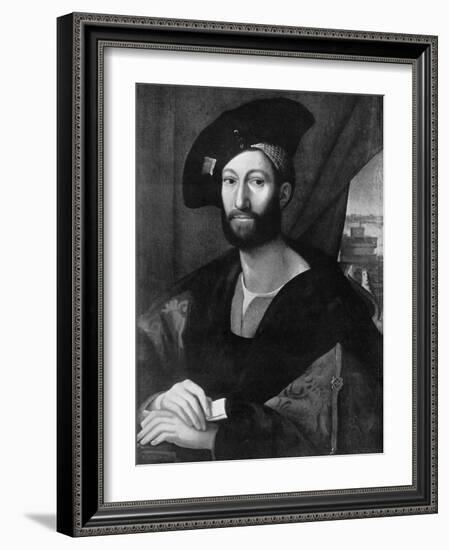 Giuliano De' Medici, Early 16th Century-Raphael-Framed Giclee Print