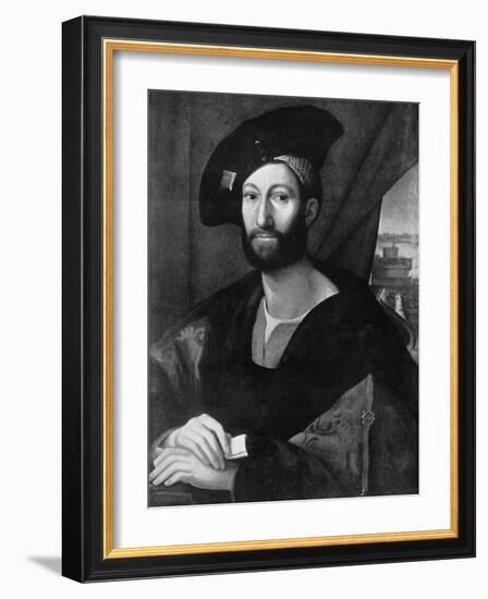 Giuliano De' Medici, Early 16th Century-Raphael-Framed Giclee Print