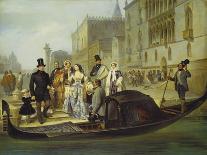 The Tolstoy Family in Venice, 1855-Giulio Carlini-Mounted Giclee Print