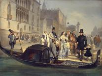 The Tolstoy Family in Venice, 1855-Giulio Carlini-Mounted Giclee Print