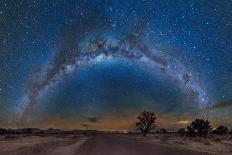 Milky Way Reflected over the Atacama Desert-Giulio Ercolani-Framed Premier Image Canvas