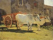 Oxen and Wagon-Giuseppe Abbati-Giclee Print