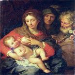 The Holy Family with Elizabeth-Giuseppe Bartolomeo Chiari-Giclee Print