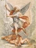 Saint George and the Dragon, 17th Century-Giuseppe Cesari-Framed Premier Image Canvas