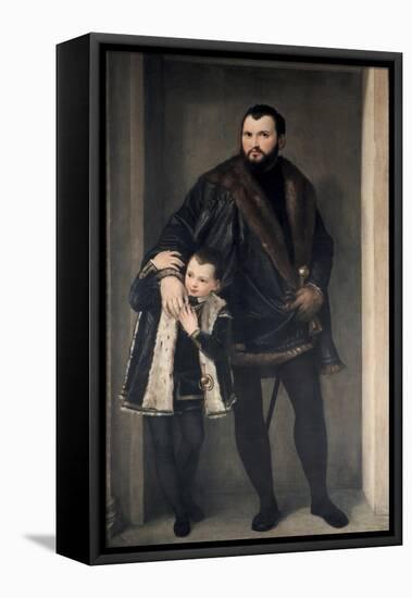 Giuseppe Da Porto and His Son, 16th Century-Paolo Veronese-Framed Premier Image Canvas