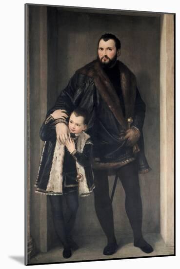 Giuseppe Da Porto and His Son, 16th Century-Paolo Veronese-Mounted Giclee Print