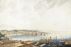 Italy, Trieste, City and Port, 1850-Giuseppe De Sanctis-Framed Giclee Print