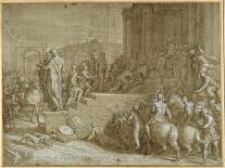 The Legend of Seven Kings Paying Homage to a Pope-Giuseppe della Porta Salviati-Giclee Print