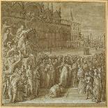 The Legend of Seven Kings Paying Homage to a Pope-Giuseppe della Porta Salviati-Giclee Print