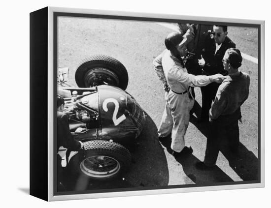 Giuseppe Farina and Alfa Romeo 159, French Grand Prix, Rheims, 1951-null-Framed Premier Image Canvas